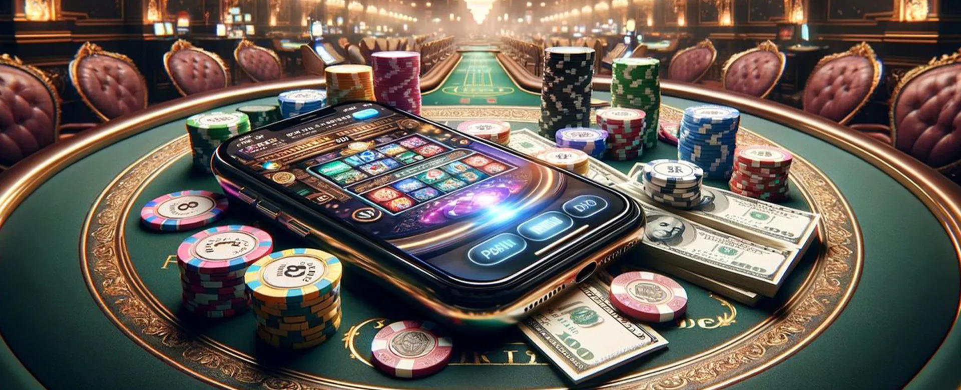 Dynamic 8k8 slot casino background with dazzling lights and winning symbols